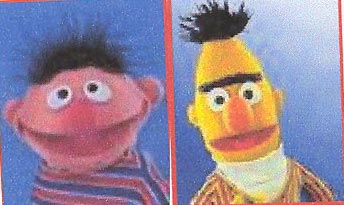 bert and ernie and elmo